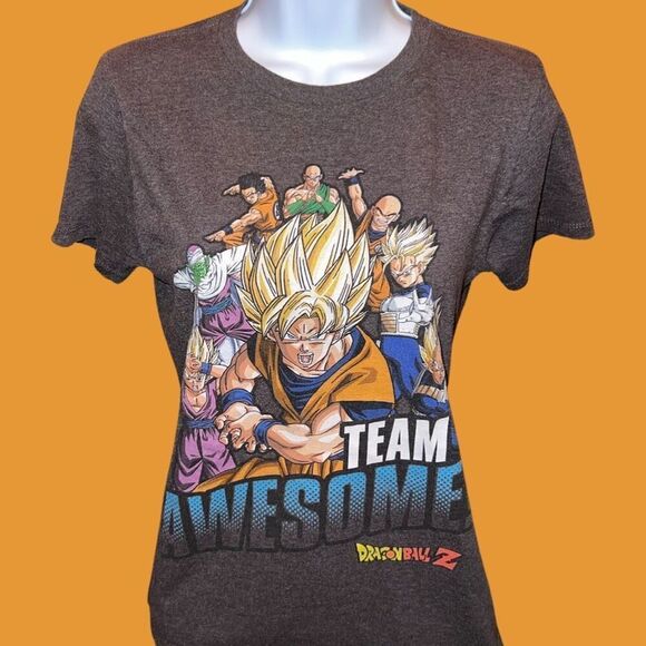 Dragon Ball Z Team Awesome Goku Gohan Vegeta Character T-Shirt Size Medium #84 - Picture 1 of 3